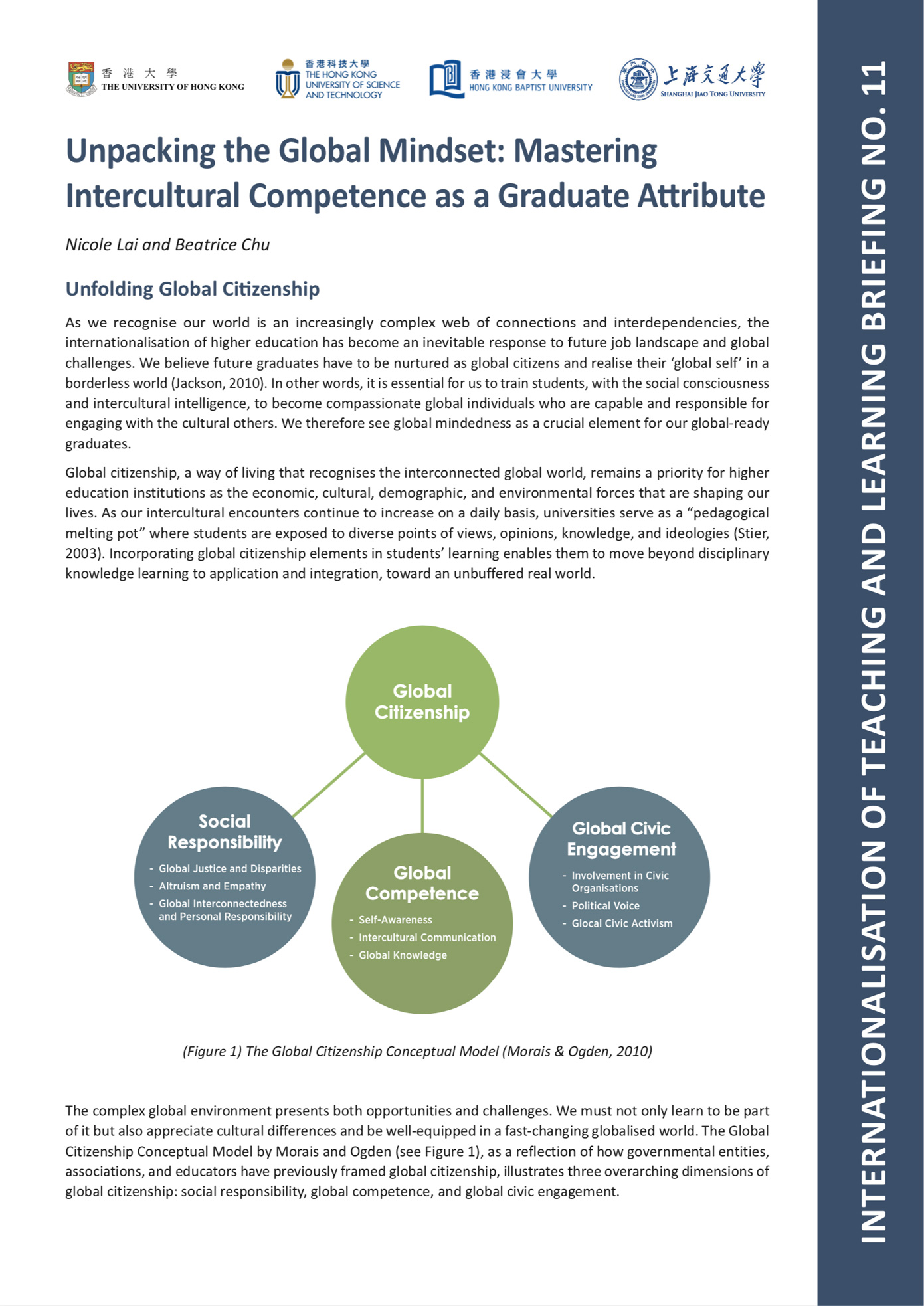 11. Unpacking the Global Mindset: Mastering Intercultural Competence as a Graduate Attribute