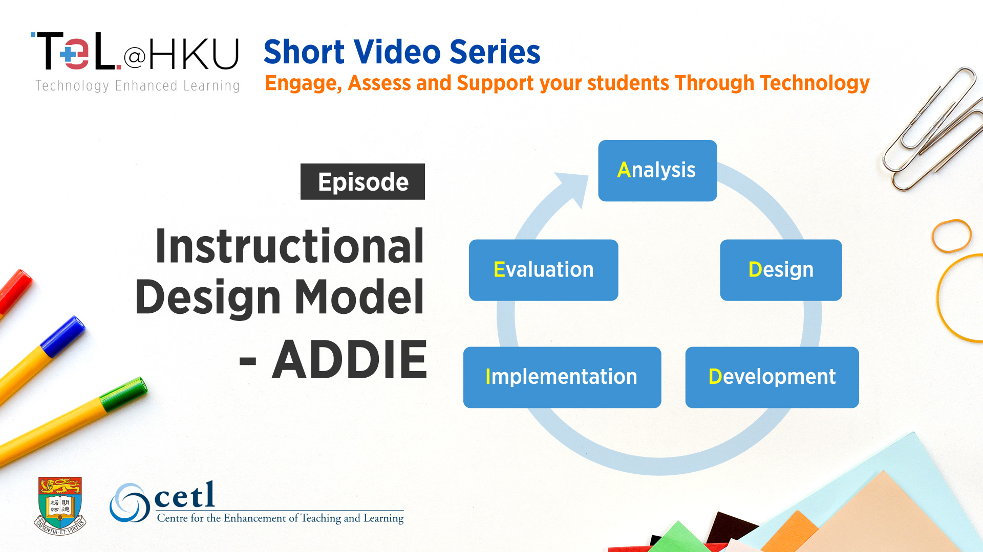 TeL@HKU Short Video Series - Instructional Design Model ADDIE