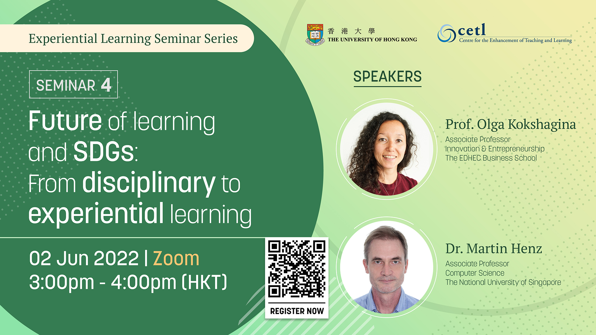 Seminar 4 - Future of learning and SDGs: From disciplinary to experiential learning